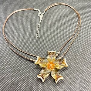 Stunning Crystal Flower Necklace